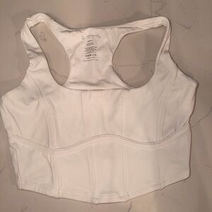 BuffBunny White Corset crop